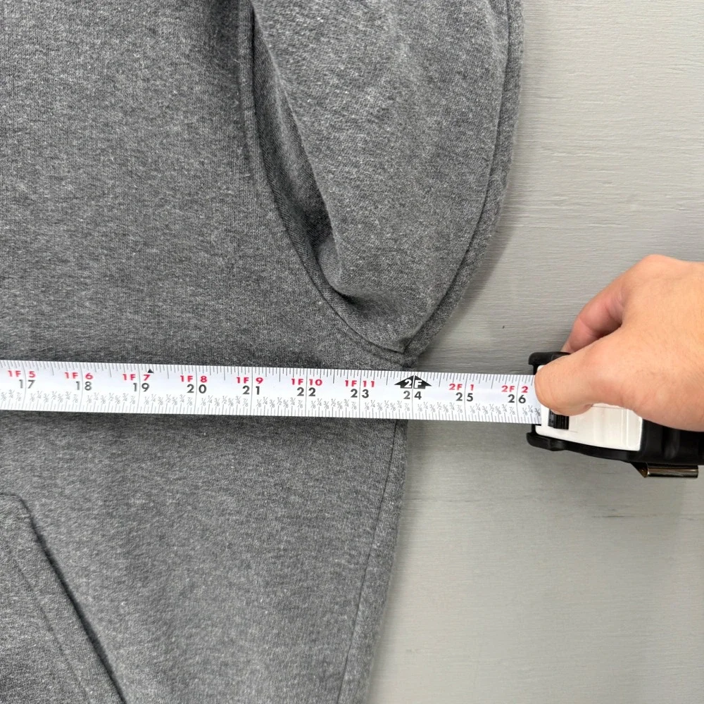Y2K Nike Full Zip Hoodie Grey Vintage Athletic Sweatshirt Large
